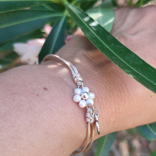 Bracciale FIORELLA - Beige in vendita su Petali e Passioni Bijoux