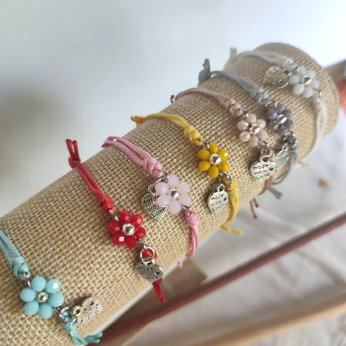 Bracciale FIORELLA - Celeste in vendita su Petali e Passioni Bijoux