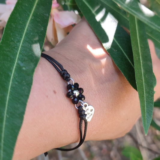 Bracciale FIORELLA - Nero in vendita su Petali e Passioni Bijoux