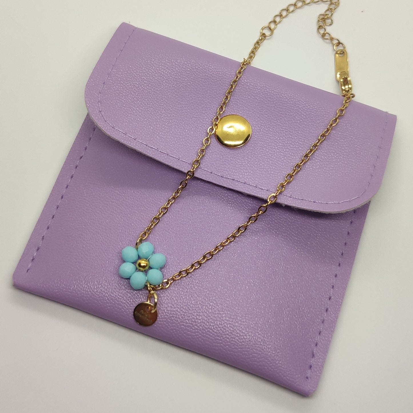 Braccialetto FIORELLA - Azzurro chiaro in vendita su Petali e Passioni Bijoux