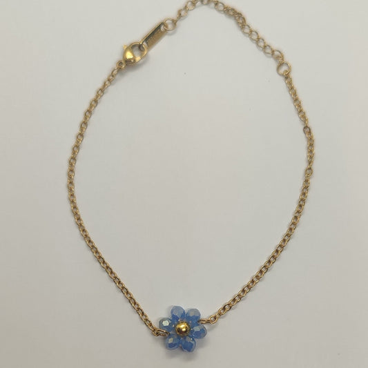 Braccialetto FIORELLA - Azzurro Steel in vendita su Petali e Passioni Bijoux