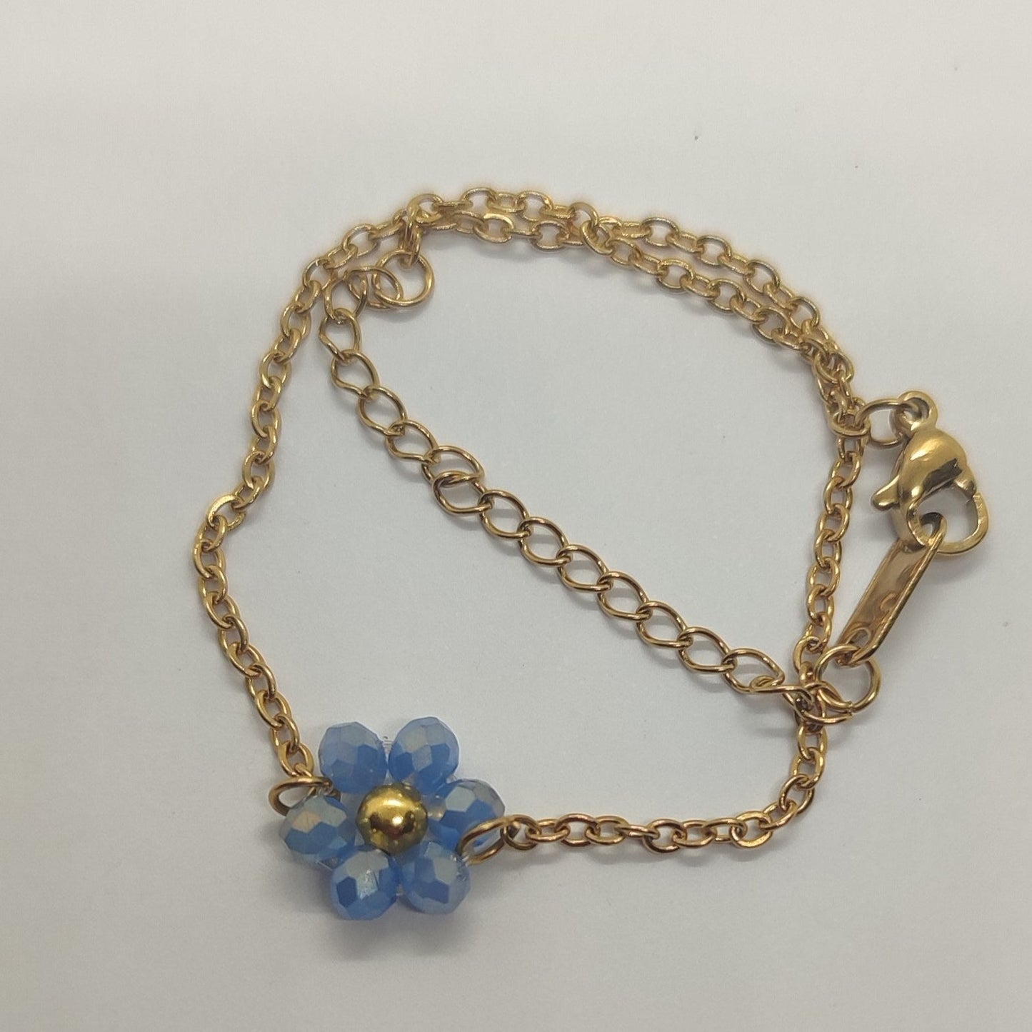 Braccialetto FIORELLA - Azzurro Steel in vendita su Petali e Passioni Bijoux