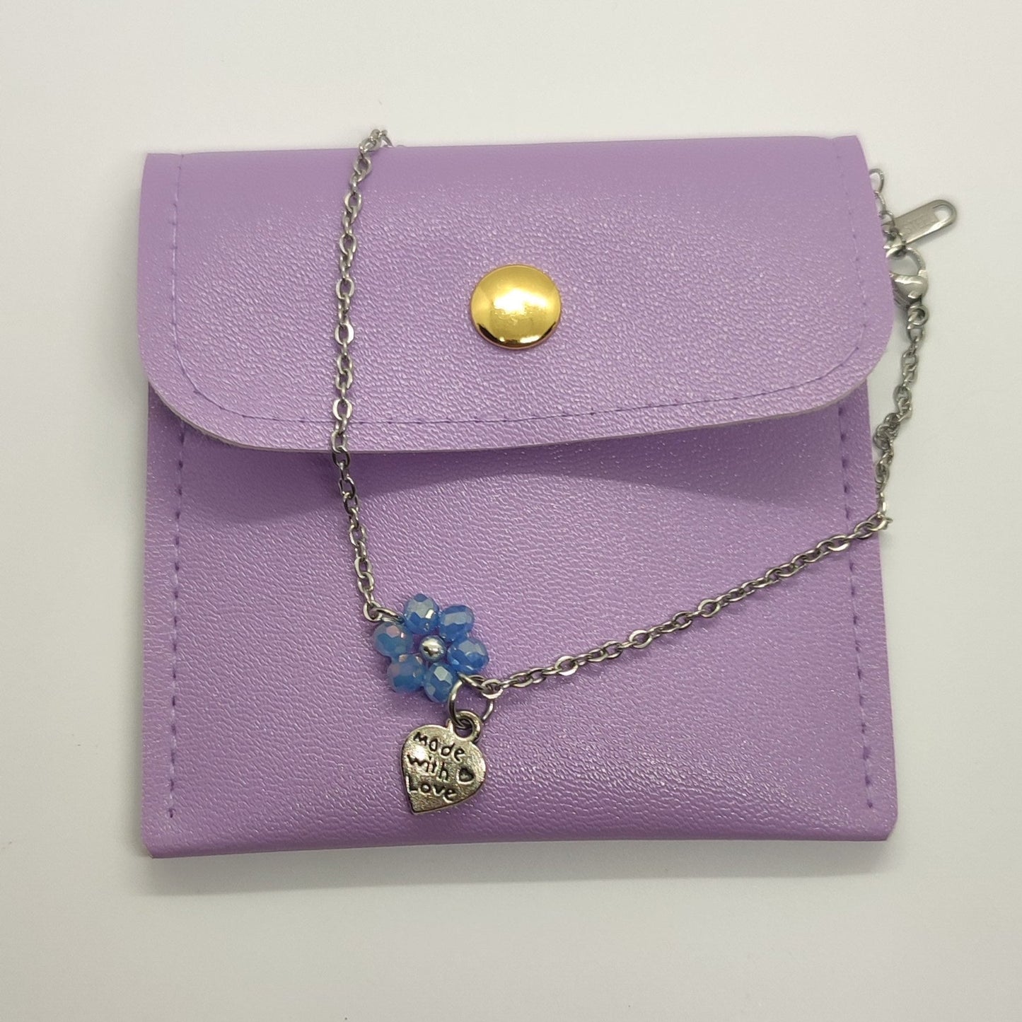 Braccialetto FIORELLA - Celeste Zaffiro in vendita su Petali e Passioni Bijoux