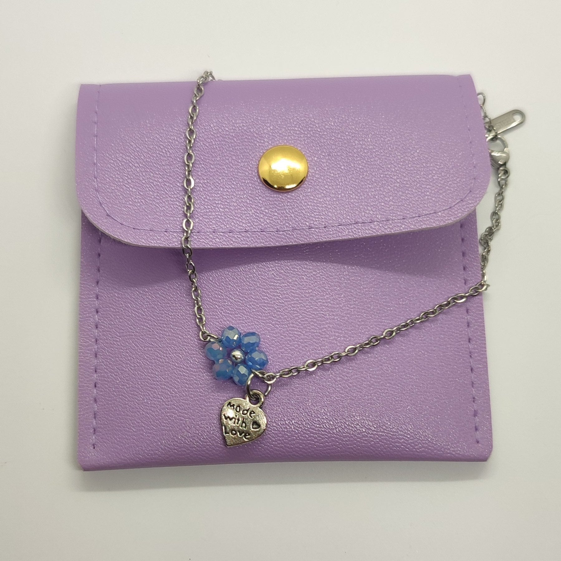 Braccialetto FIORELLA - Celeste Zaffiro in vendita su Petali e Passioni Bijoux