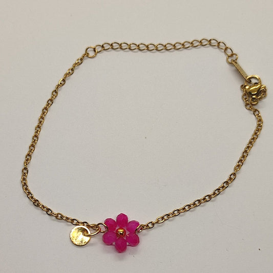 Braccialetto FIORELLA - Fucsia in vendita su Petali e Passioni Bijoux