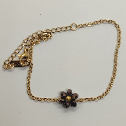 Braccialetto FIORELLA - Marrone in vendita su Petali e Passioni Bijoux