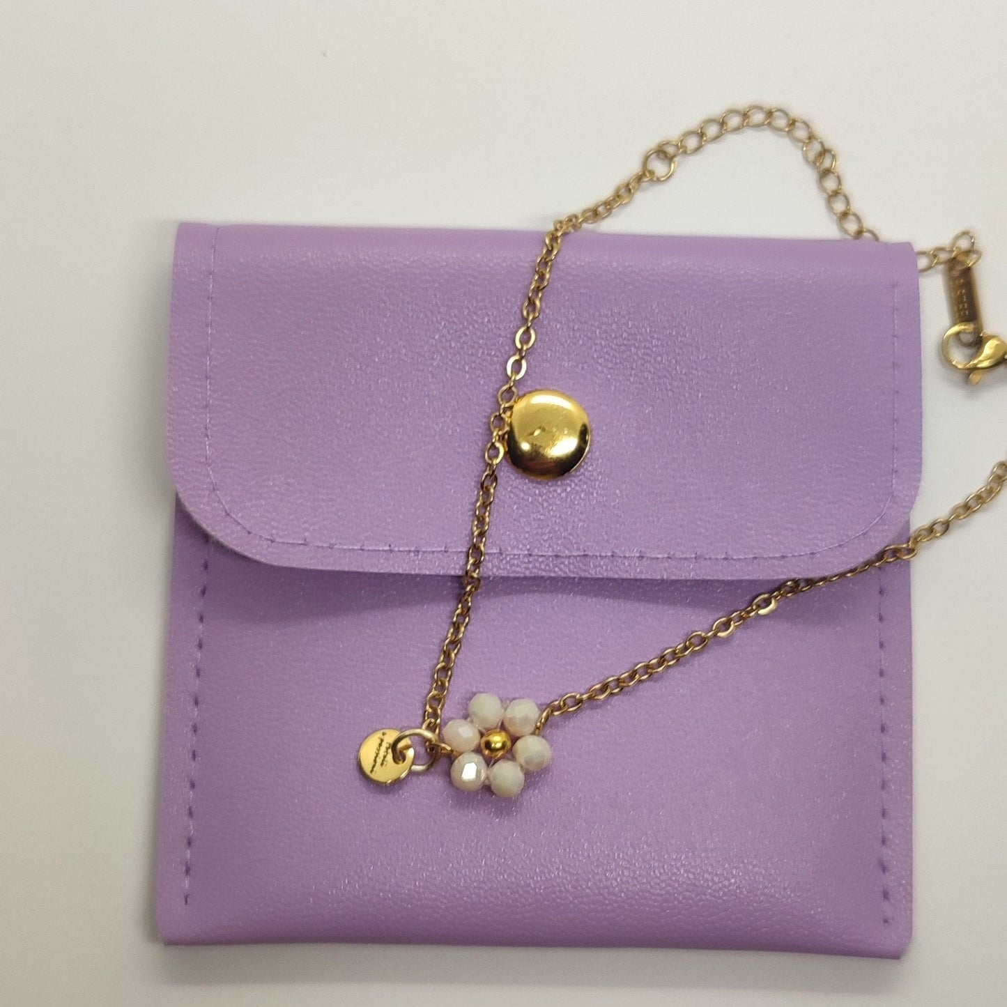 Braccialetto FIORELLA - Panna rosato in vendita su Petali e Passioni Bijoux