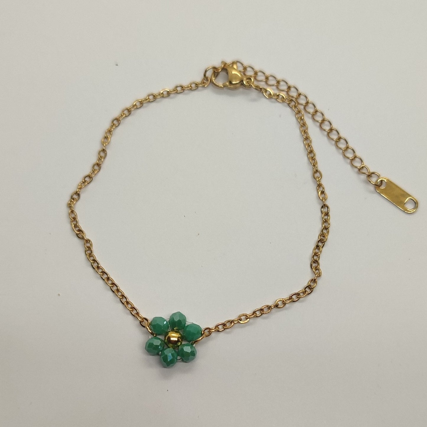 Braccialetto FIORELLA - Verde smeraldo in vendita su Petali e Passioni Bijoux