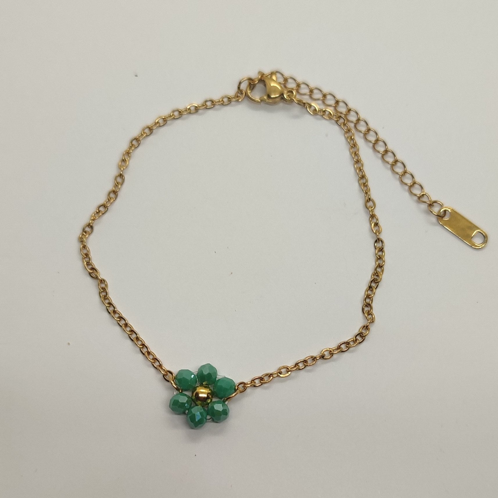 Braccialetto FIORELLA - Verde smeraldo in vendita su Petali e Passioni Bijoux