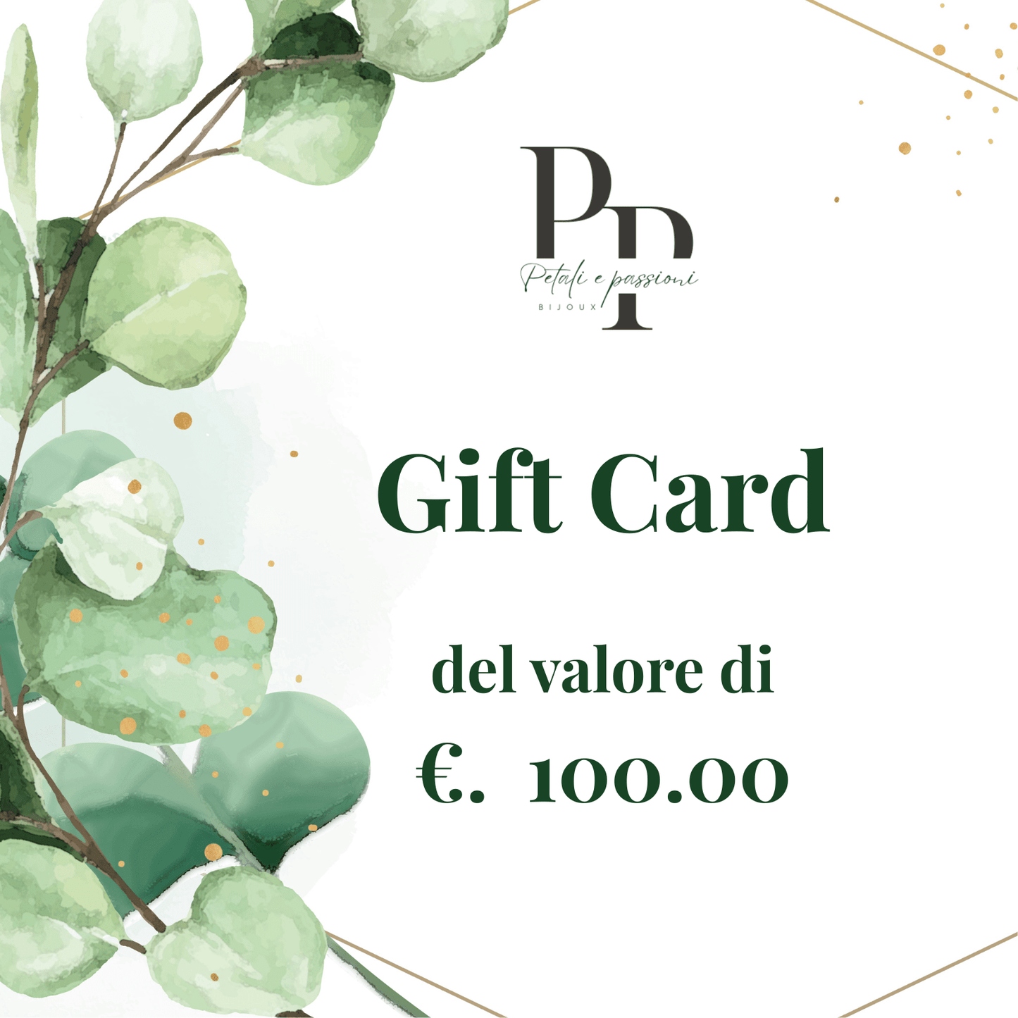 Buono Regalo in vendita su Petali e Passioni Bijoux