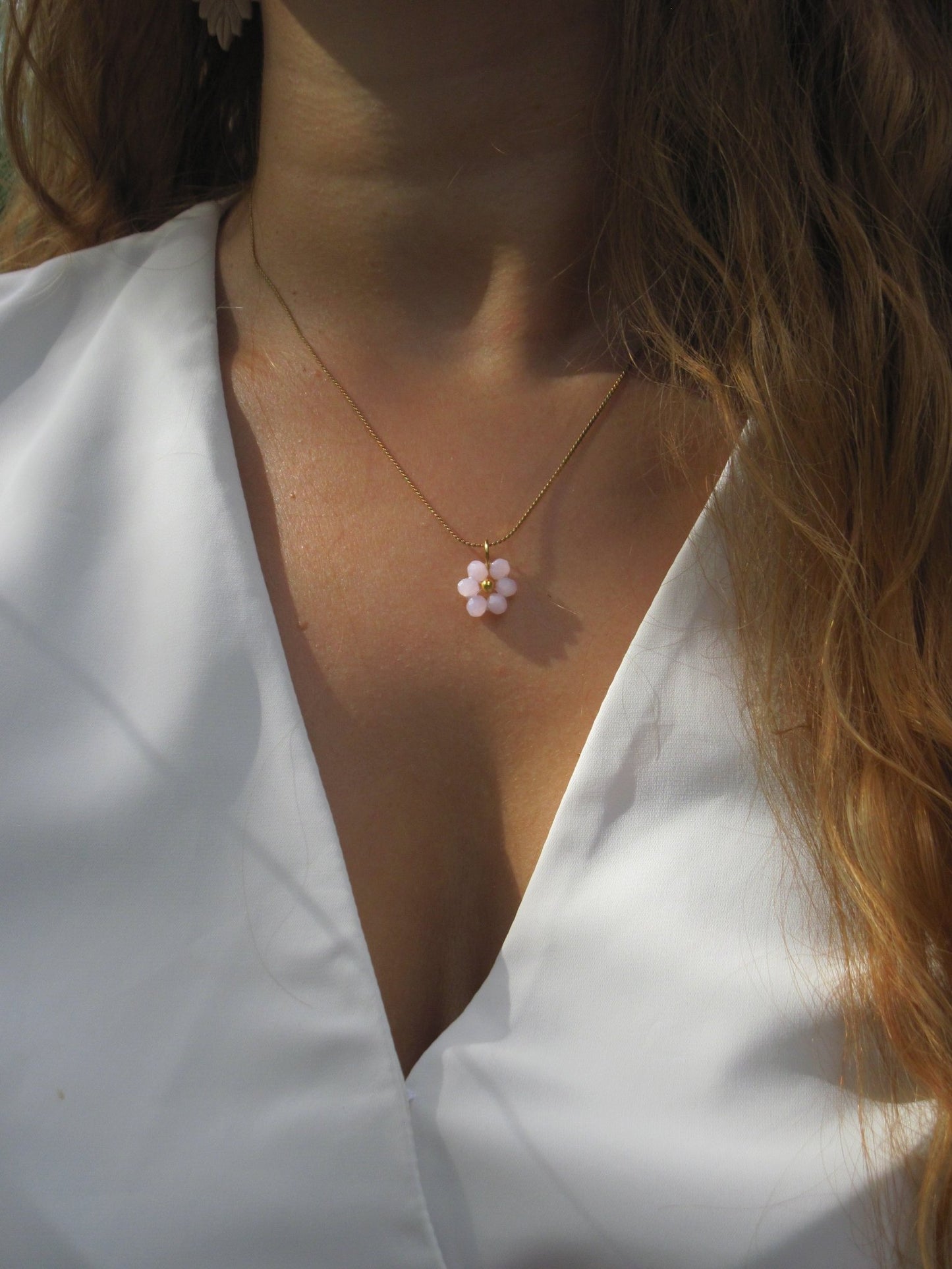 Collana FIORELLA - rosa in vendita su Petali e Passioni Bijoux