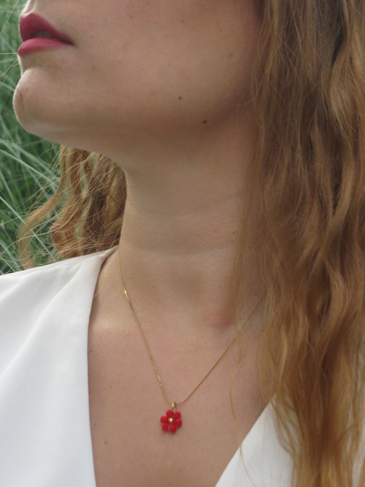 Collana FIORELLA - rosso in vendita su Petali e Passioni Bijoux