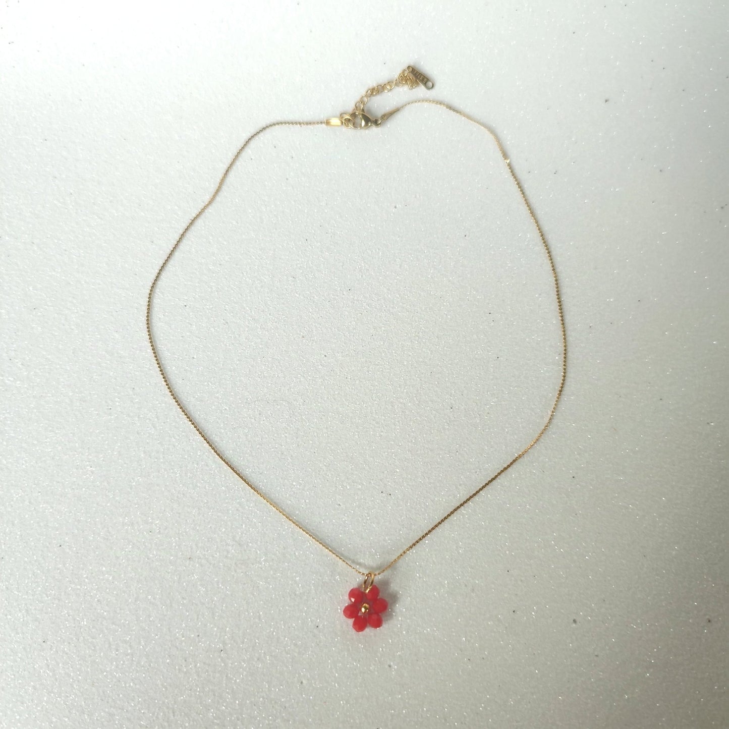 Collana FIORELLA - rosso in vendita su Petali e Passioni Bijoux