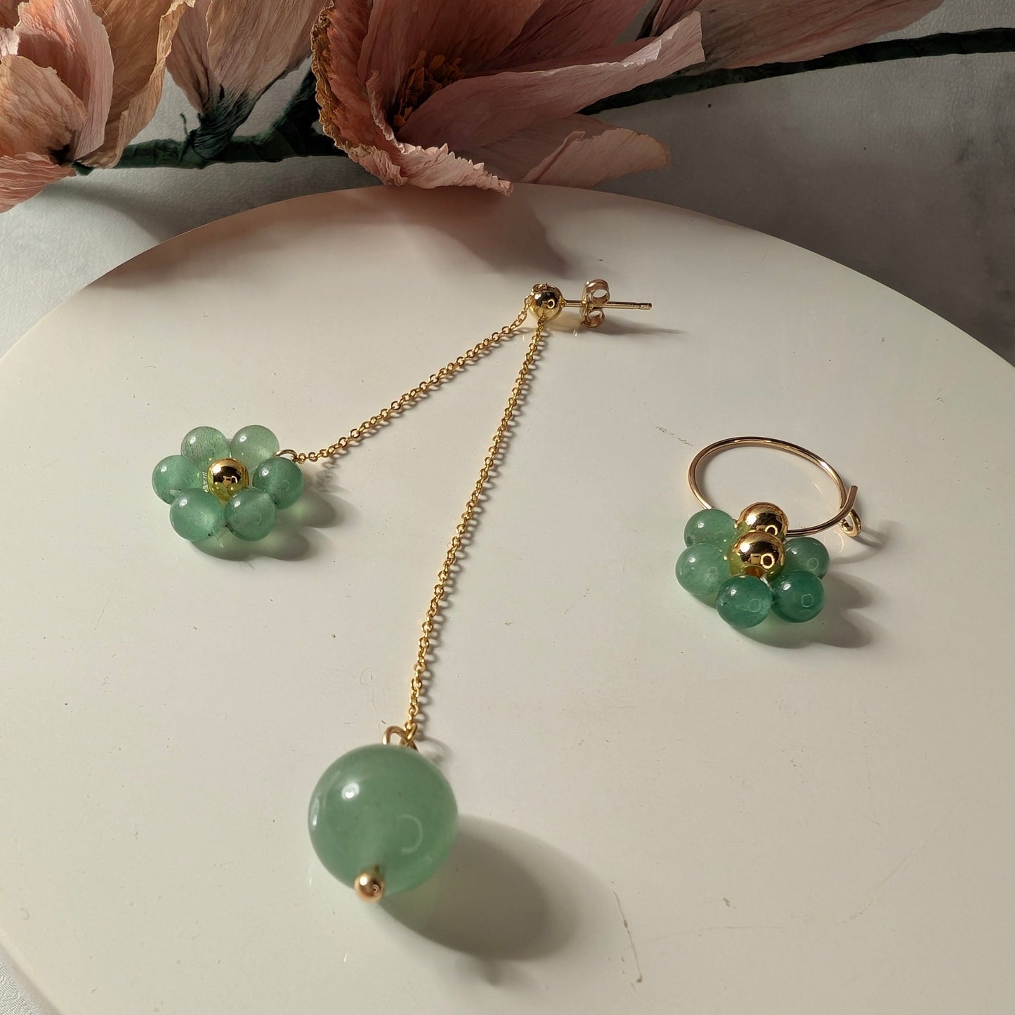 Orecchini ARMONIA - Avventurina in vendita su Petali e Passioni Bijoux