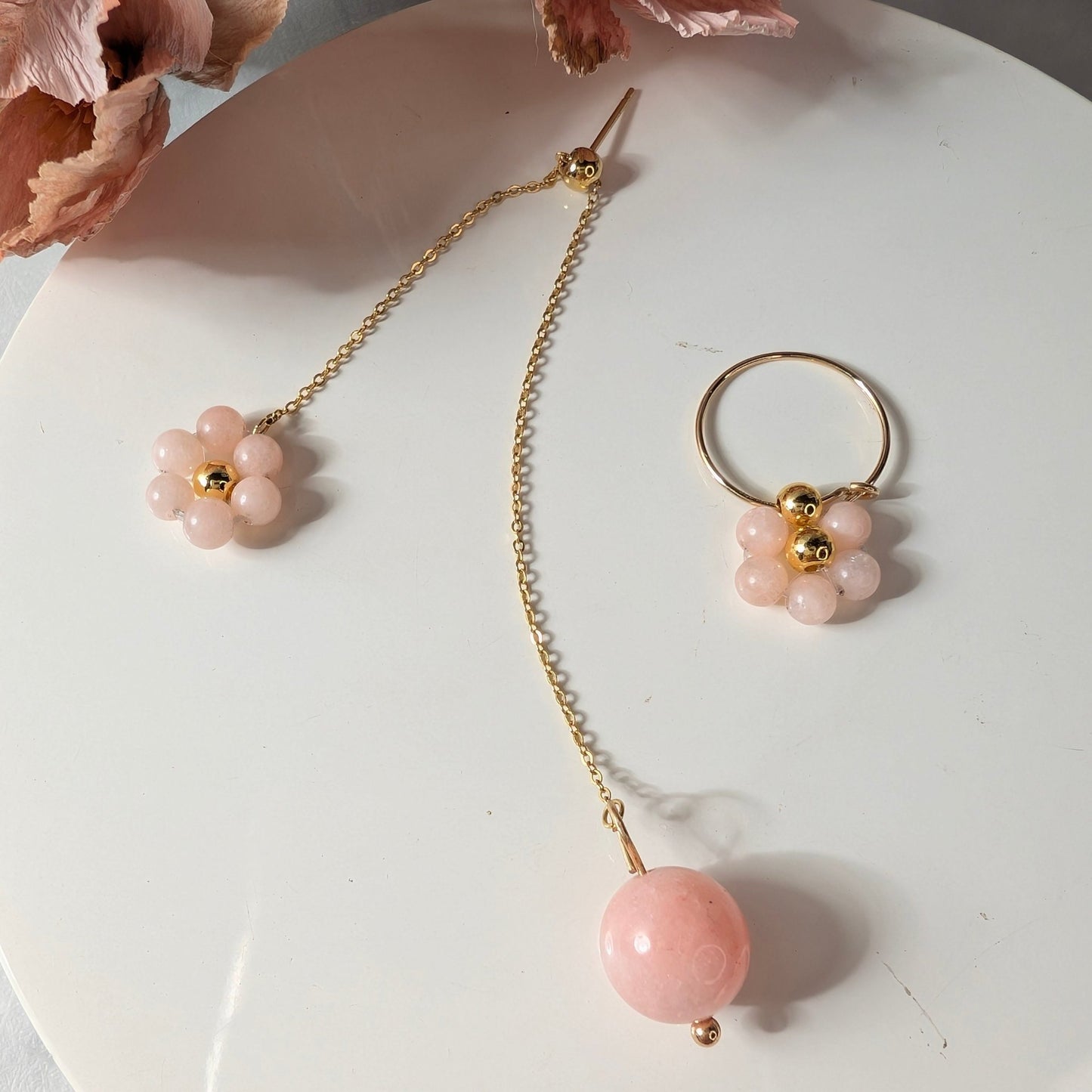 Orecchini ARMONIA - Morganite in vendita su Petali e Passioni Bijoux