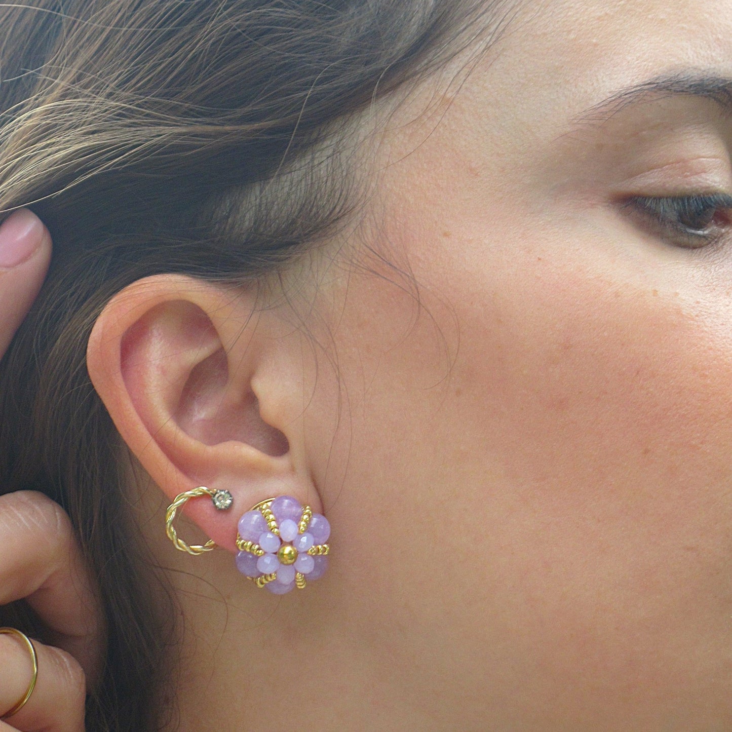 Orecchini Easy - Ametista in vendita su Petali e Passioni Bijoux