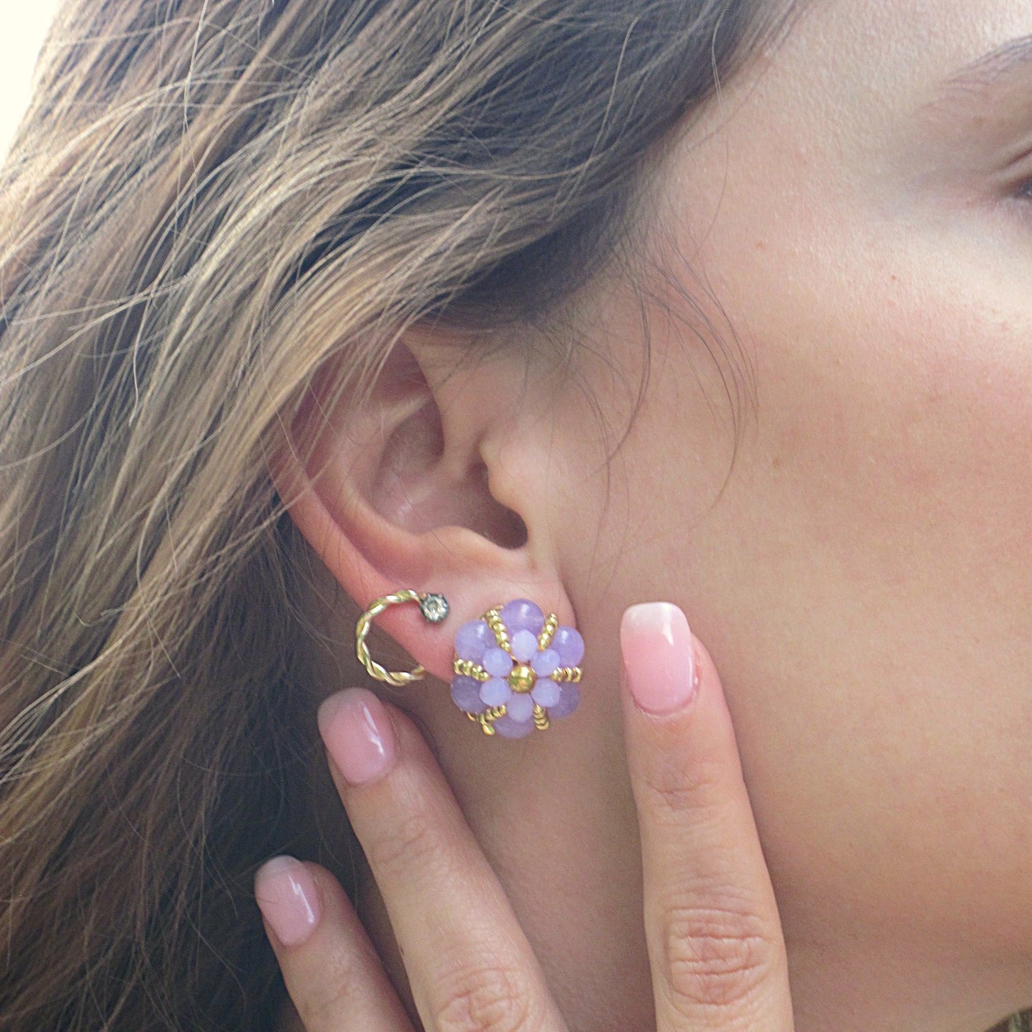 Orecchini Easy - Ametista in vendita su Petali e Passioni Bijoux
