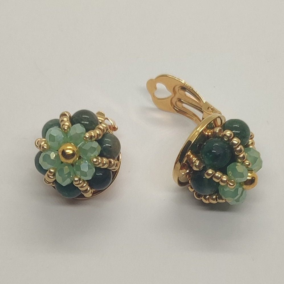 Orecchini Easy - Diopsite Verde in vendita su Petali e Passioni Bijoux