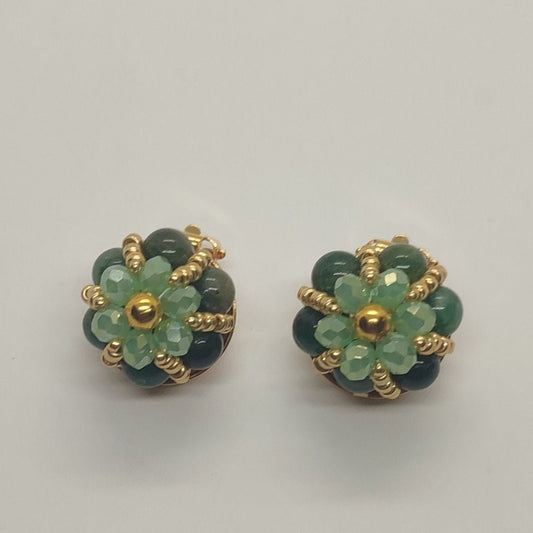 Orecchini Easy - Diopsite Verde in vendita su Petali e Passioni Bijoux