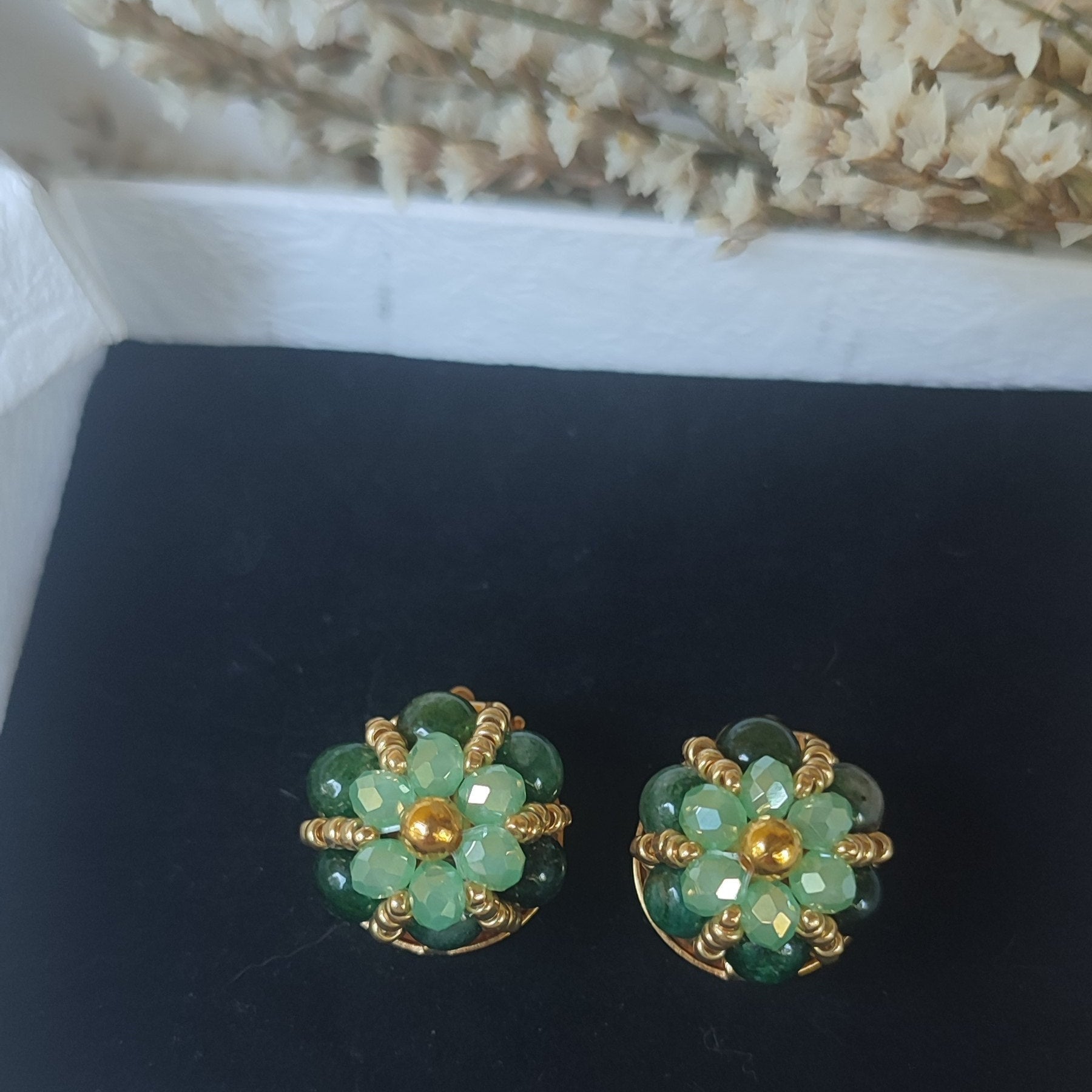 Orecchini Easy - Diopsite Verde in vendita su Petali e Passioni Bijoux