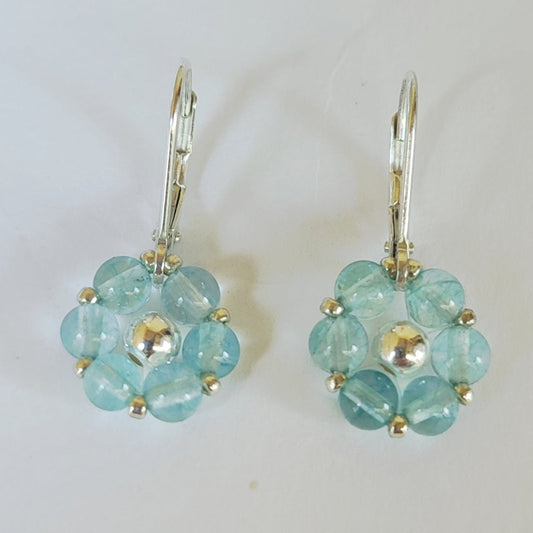 Orecchini FIORE ZODIACALE - ACQUARIO Acquamarina in vendita su Petali e Passioni Bijoux