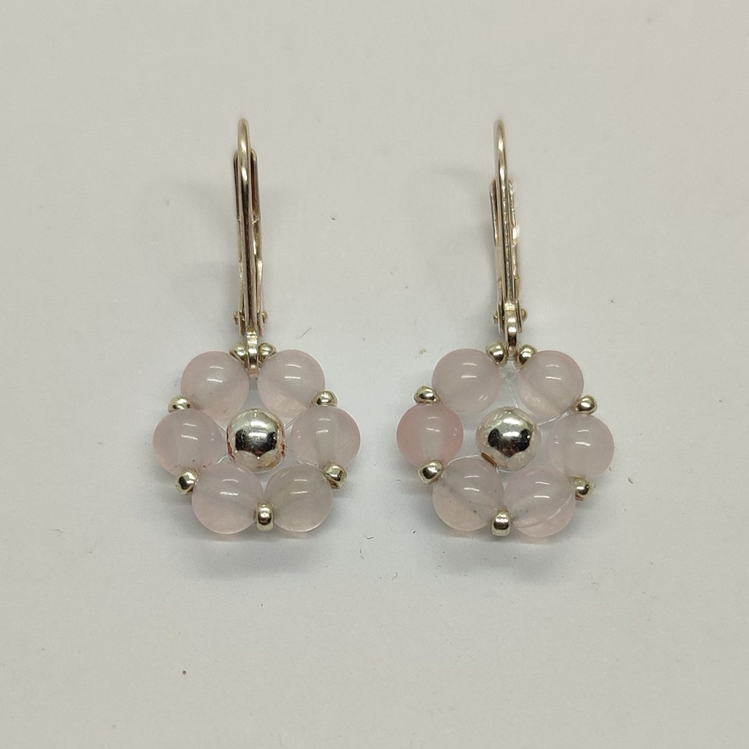 Orecchini FIORE ZODIACALE - BLANCIA, Quarzo rosa in vendita su Petali e Passioni Bijoux