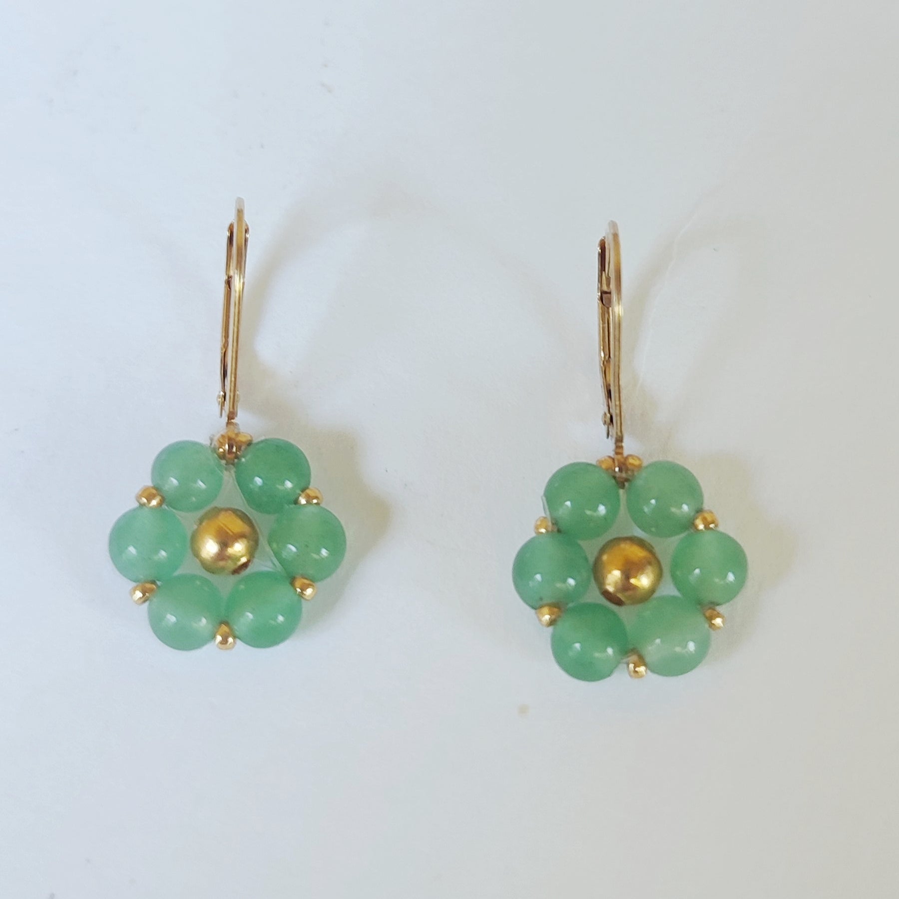 Orecchini FIORE ZODIACALE - Toro - Avventurina in vendita su Petali e Passioni Bijoux