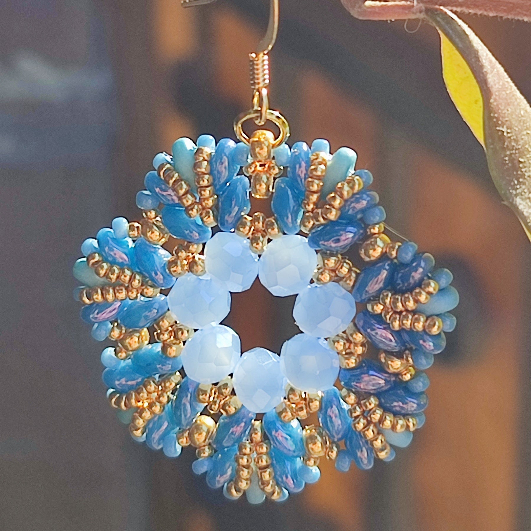 Orecchini Fiorello - Azzurro in vendita su Petali e Passioni Bijoux