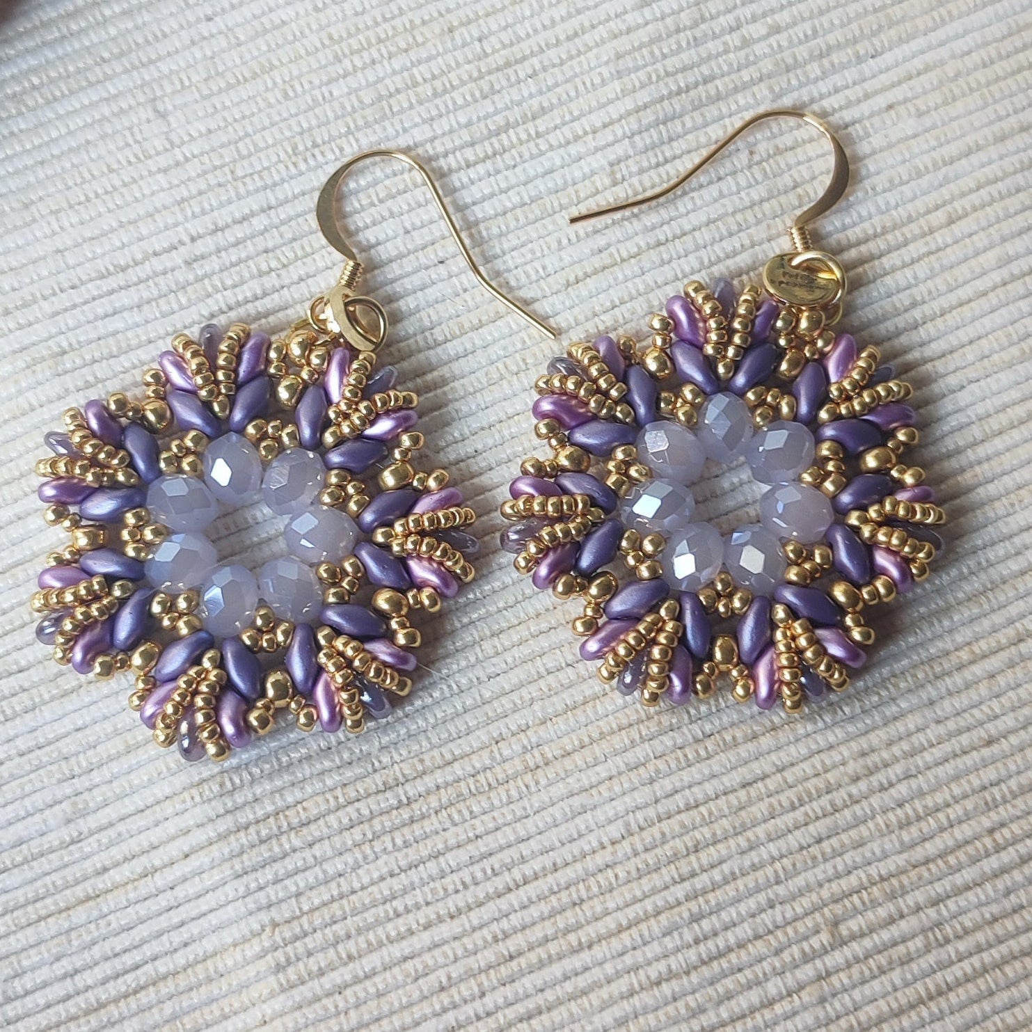 Orecchini Fiorello - Lilla in vendita su Petali e Passioni Bijoux