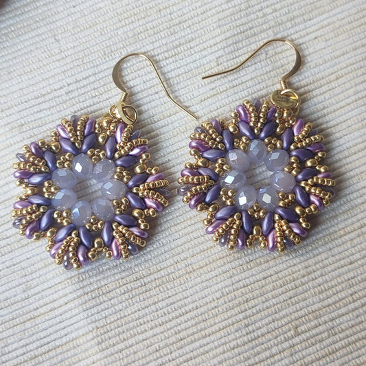 Orecchini Fiorello - Lilla in vendita su Petali e Passioni Bijoux