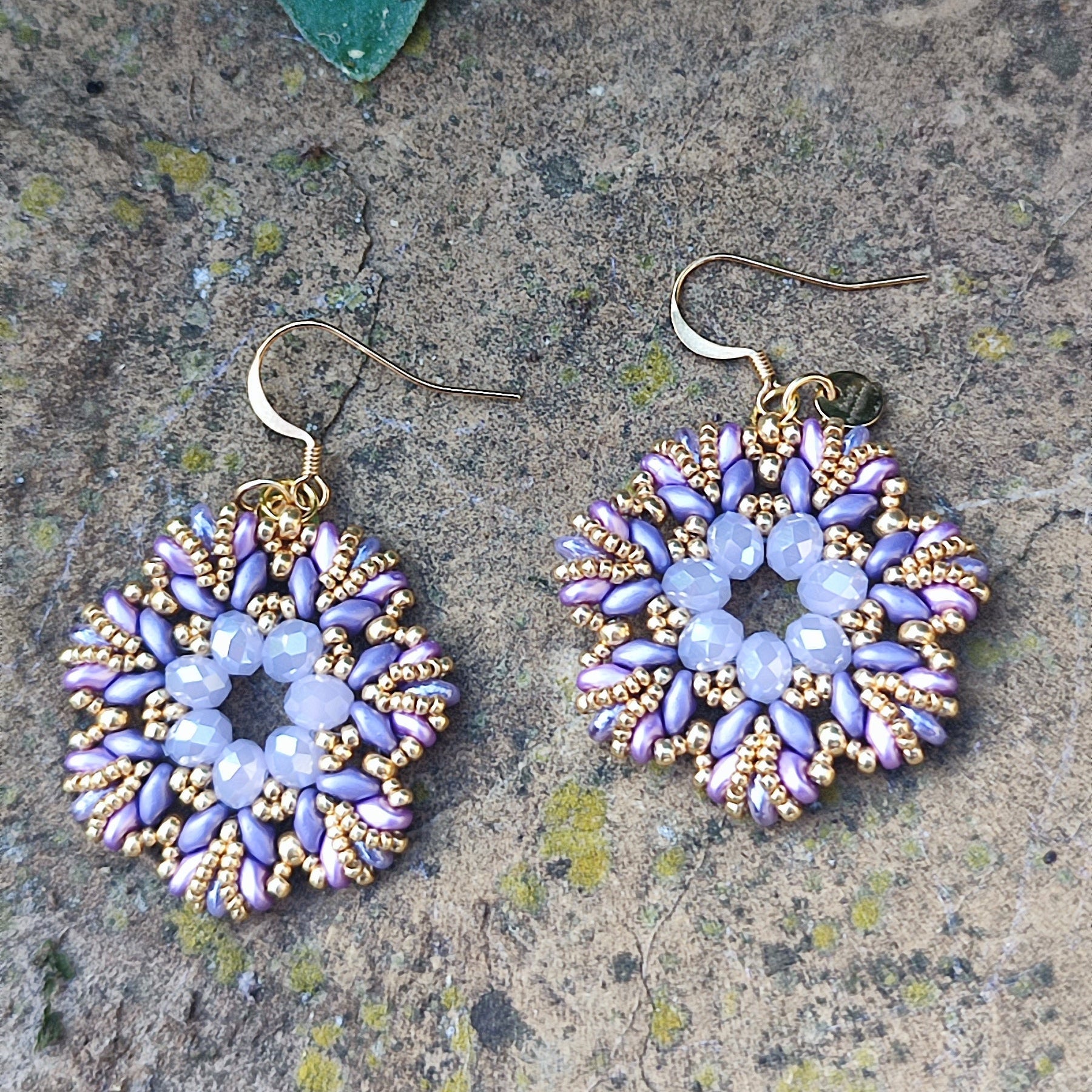 Orecchini Fiorello - Lilla in vendita su Petali e Passioni Bijoux