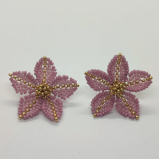 Orecchino CLEMATIS - Rosa in vendita su Petali e Passioni Bijoux