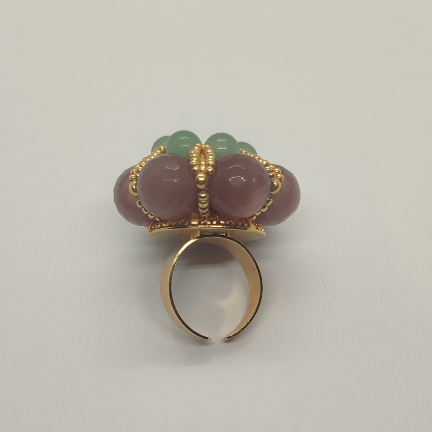 Unico Regina - Occhio di Gatto Cipria e cristalli in vendita su Petali e Passioni Bijoux