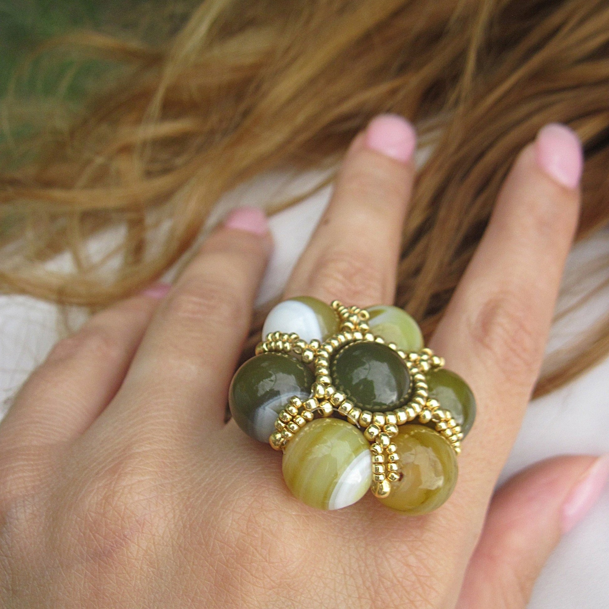 UNICO Sole - Agata Pomelo in vendita su Petali e Passioni Bijoux