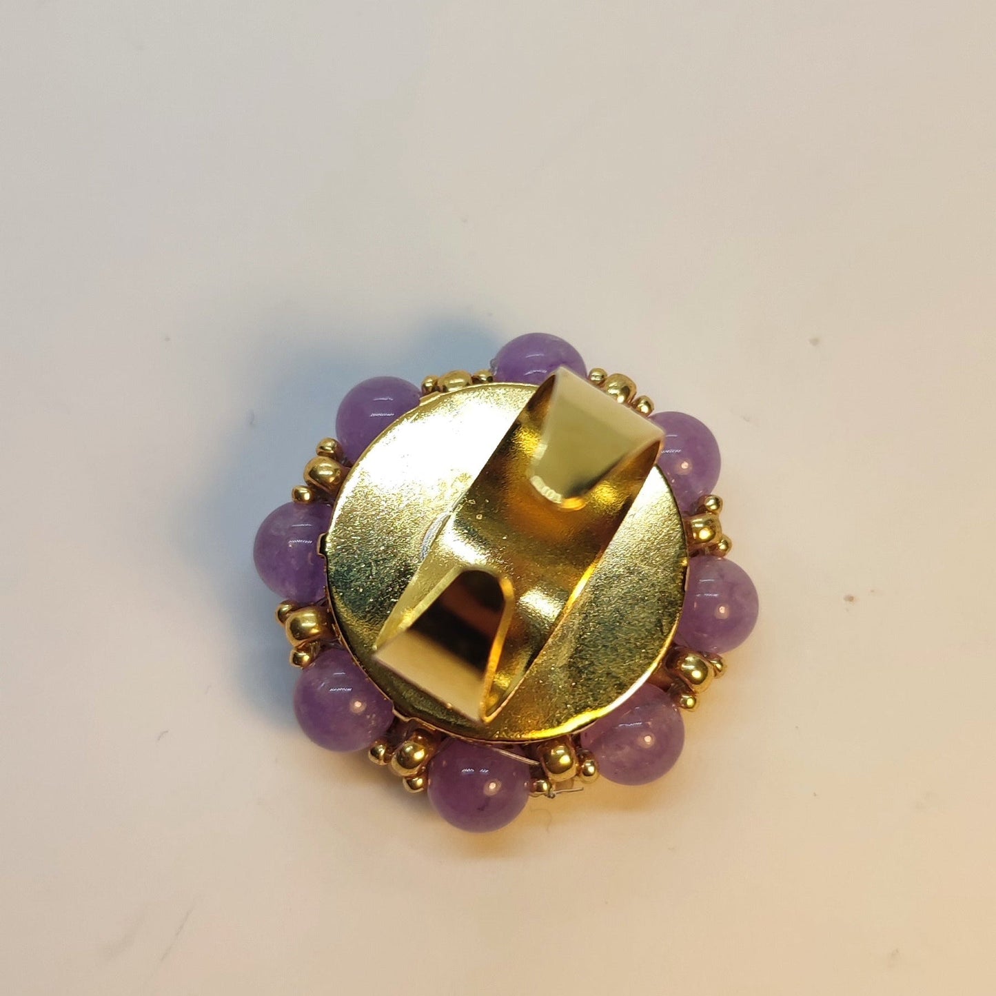 Anello Anemone - Ametista in vendita su Petali e Passioni Bijoux