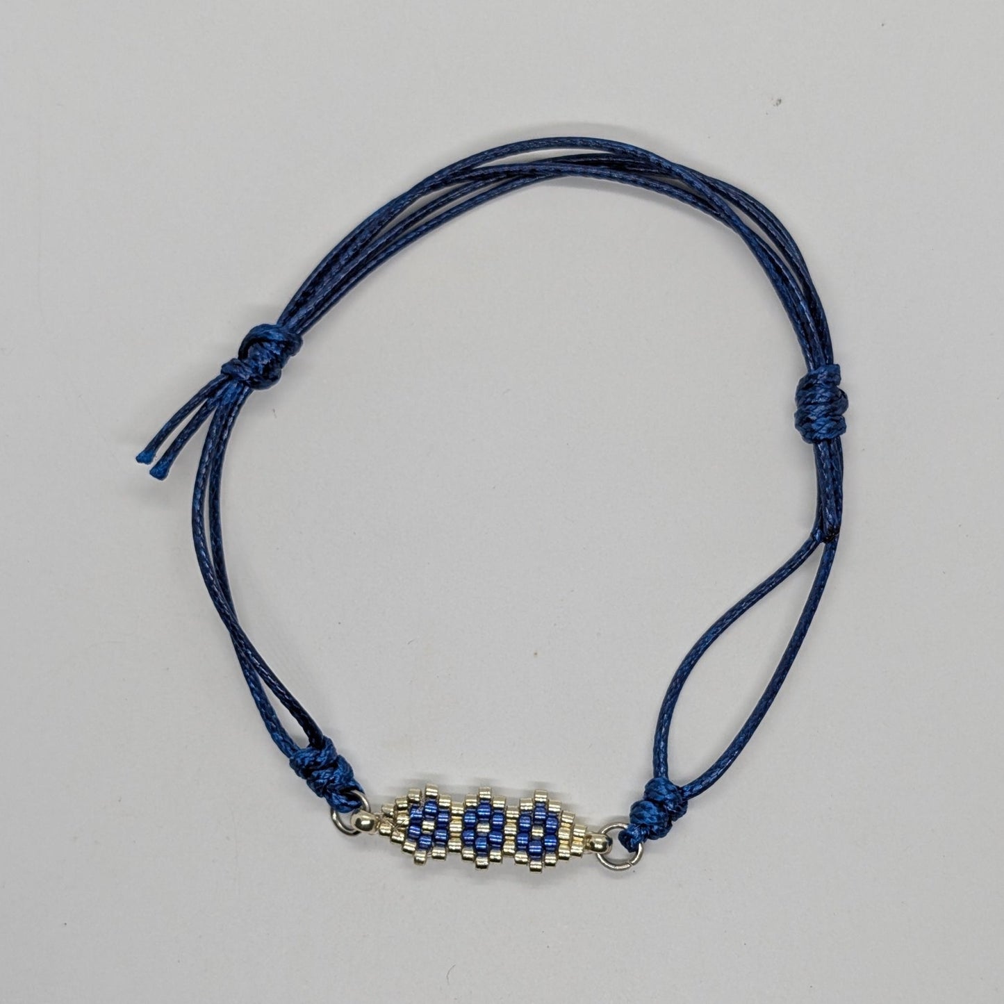 Bracciale a cordino blu