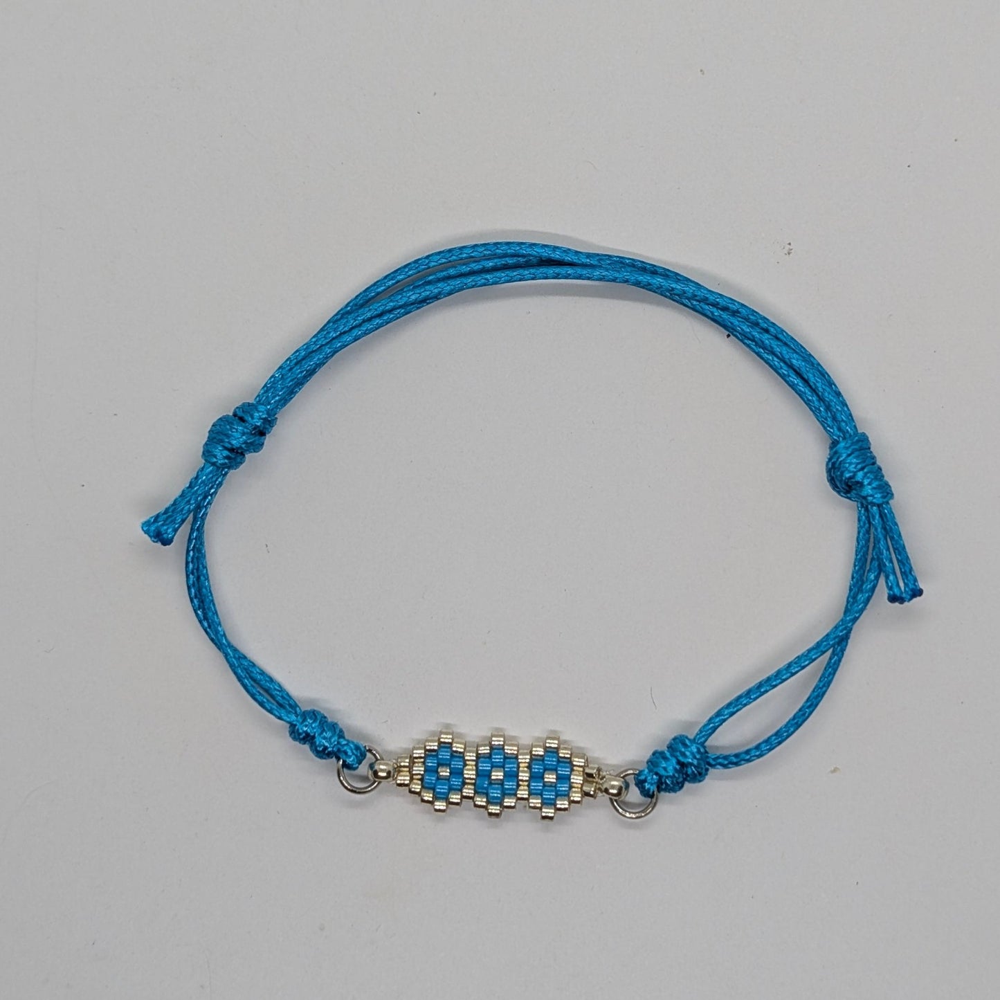 Bracciale a cordino turchese