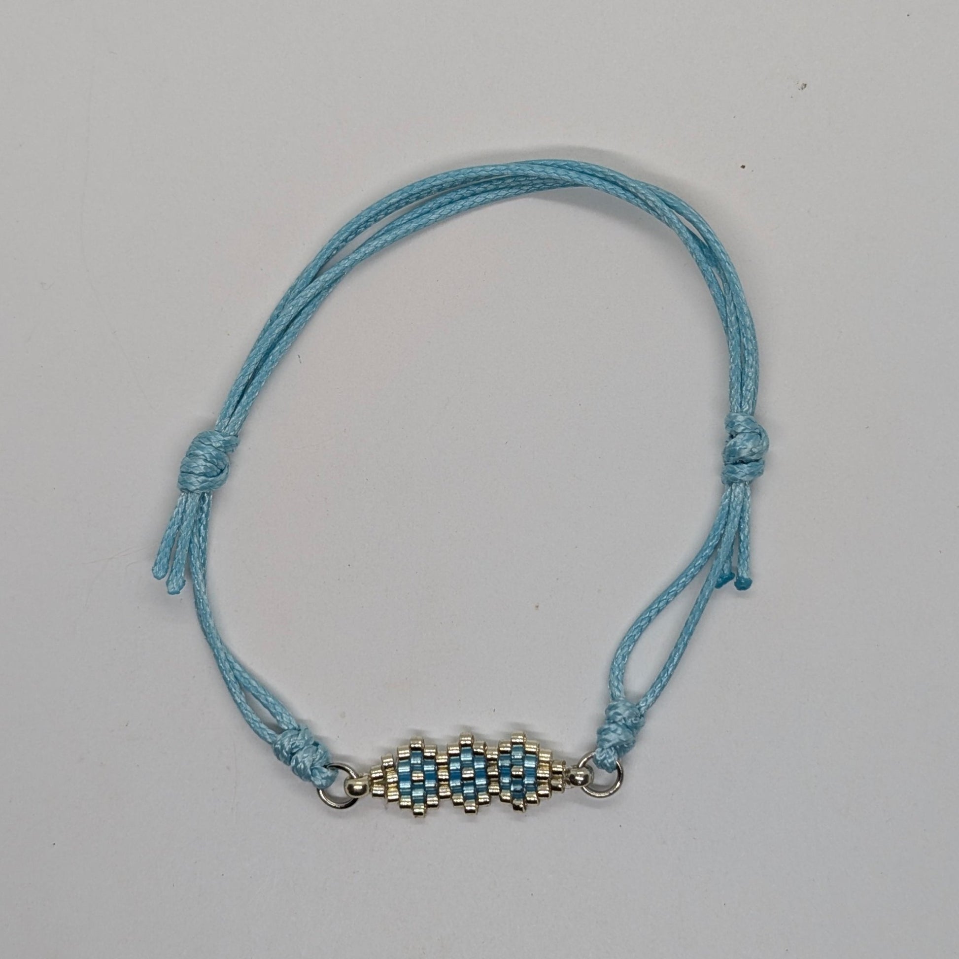 Bracciale a cordino turchese