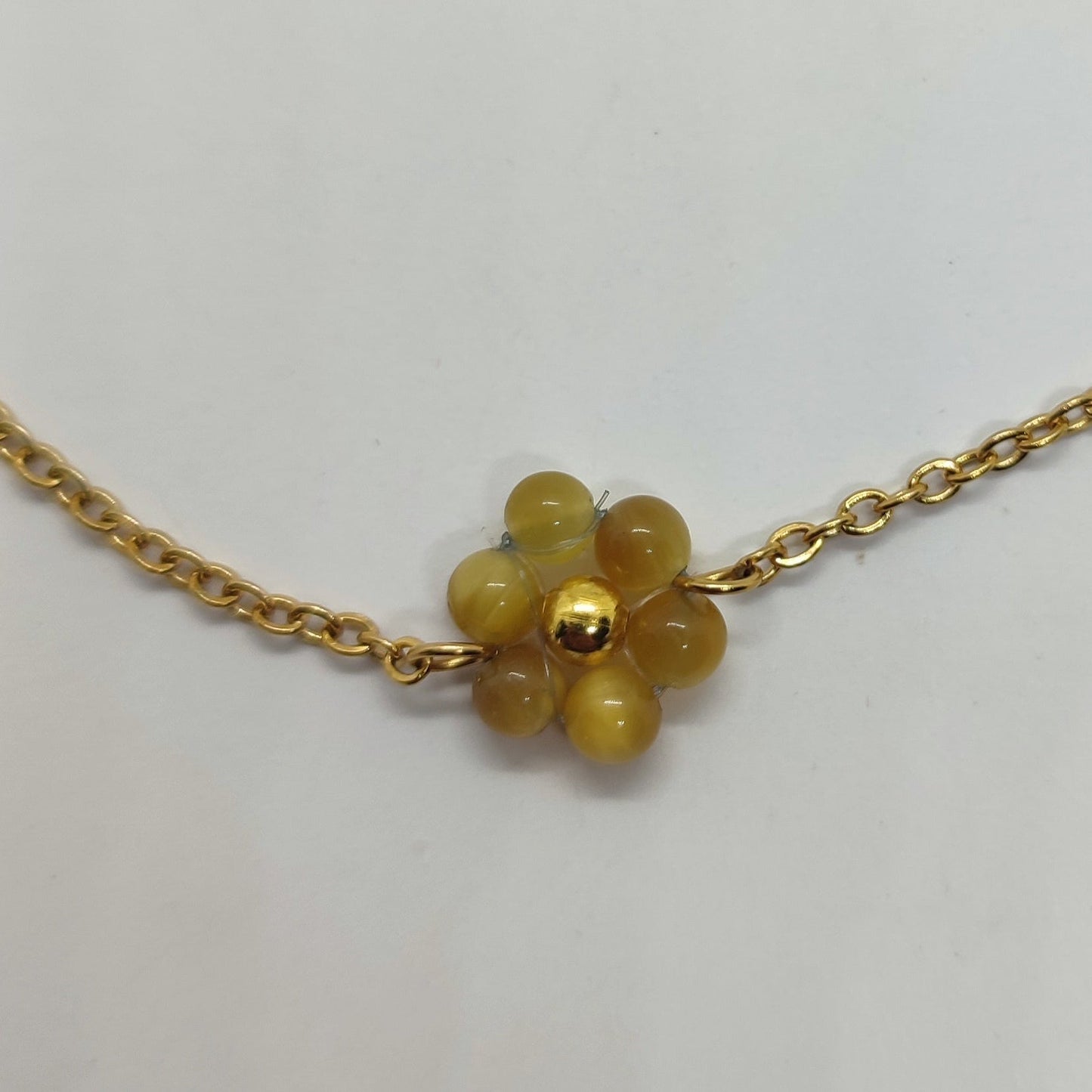 Braccialetto FIORE ZODIACALE - GEMELLI Occhio di tigre giallo in vendita su Petali e Passioni Bijoux