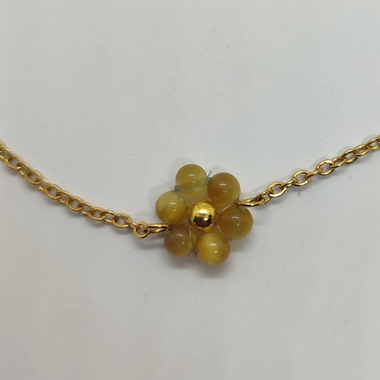 Braccialetto FIORE ZODIACALE - GEMELLI Occhio di tigre giallo in vendita su Petali e Passioni Bijoux