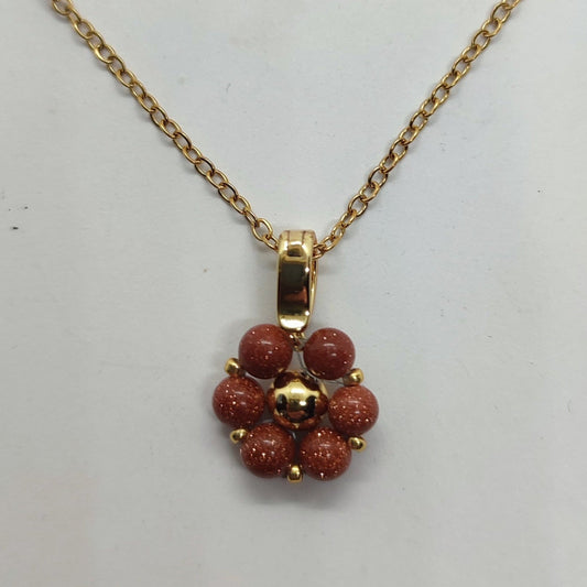 Collana FIORE ZODIACALE - LEONE, pietra di luna (Copia) in vendita su Petali e Passioni Bijoux