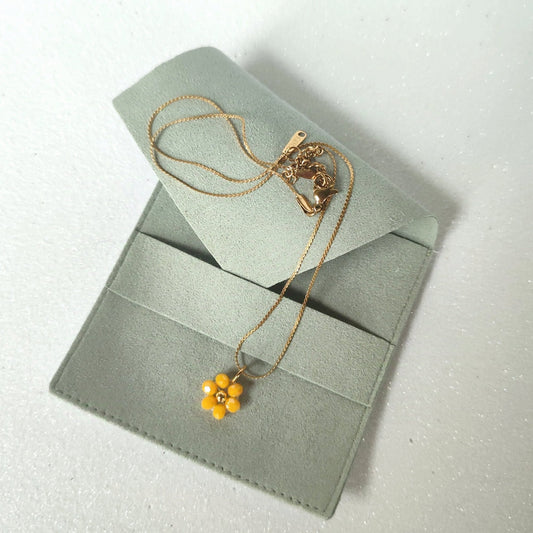 Collana FIORELLA - giallo in vendita su Petali e Passioni Bijoux
