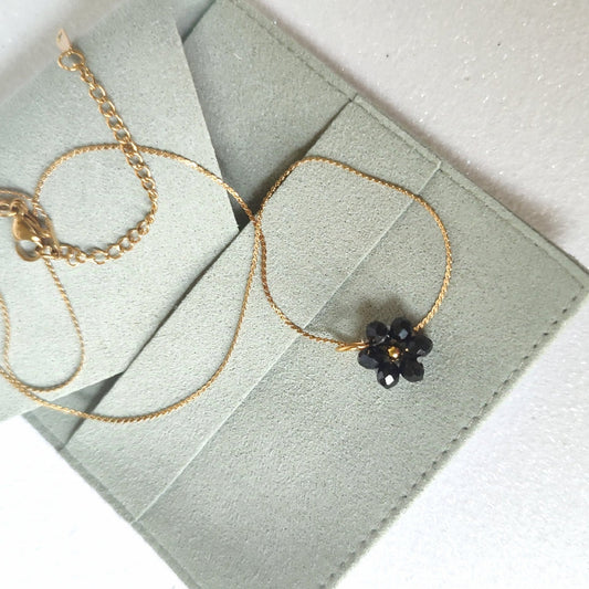 Collana FIORELLA - nero in vendita su Petali e Passioni Bijoux