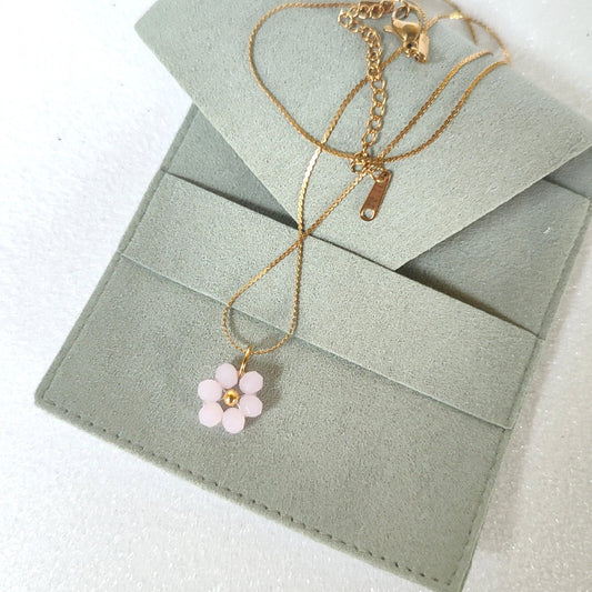 Collana FIORELLA - rosa in vendita su Petali e Passioni Bijoux