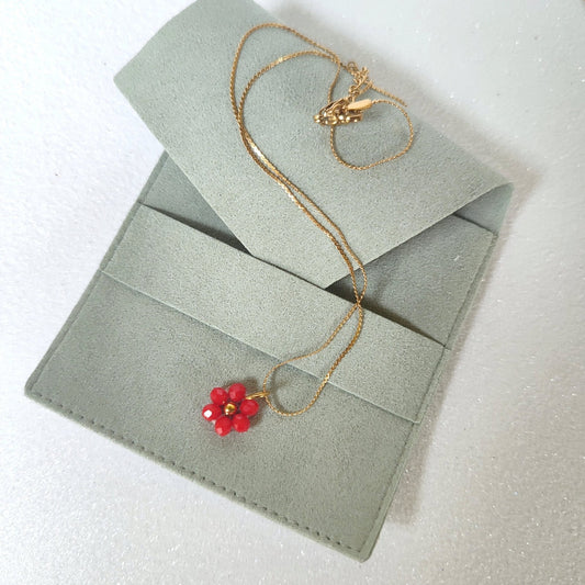 Collana FIORELLA - rosso in vendita su Petali e Passioni Bijoux