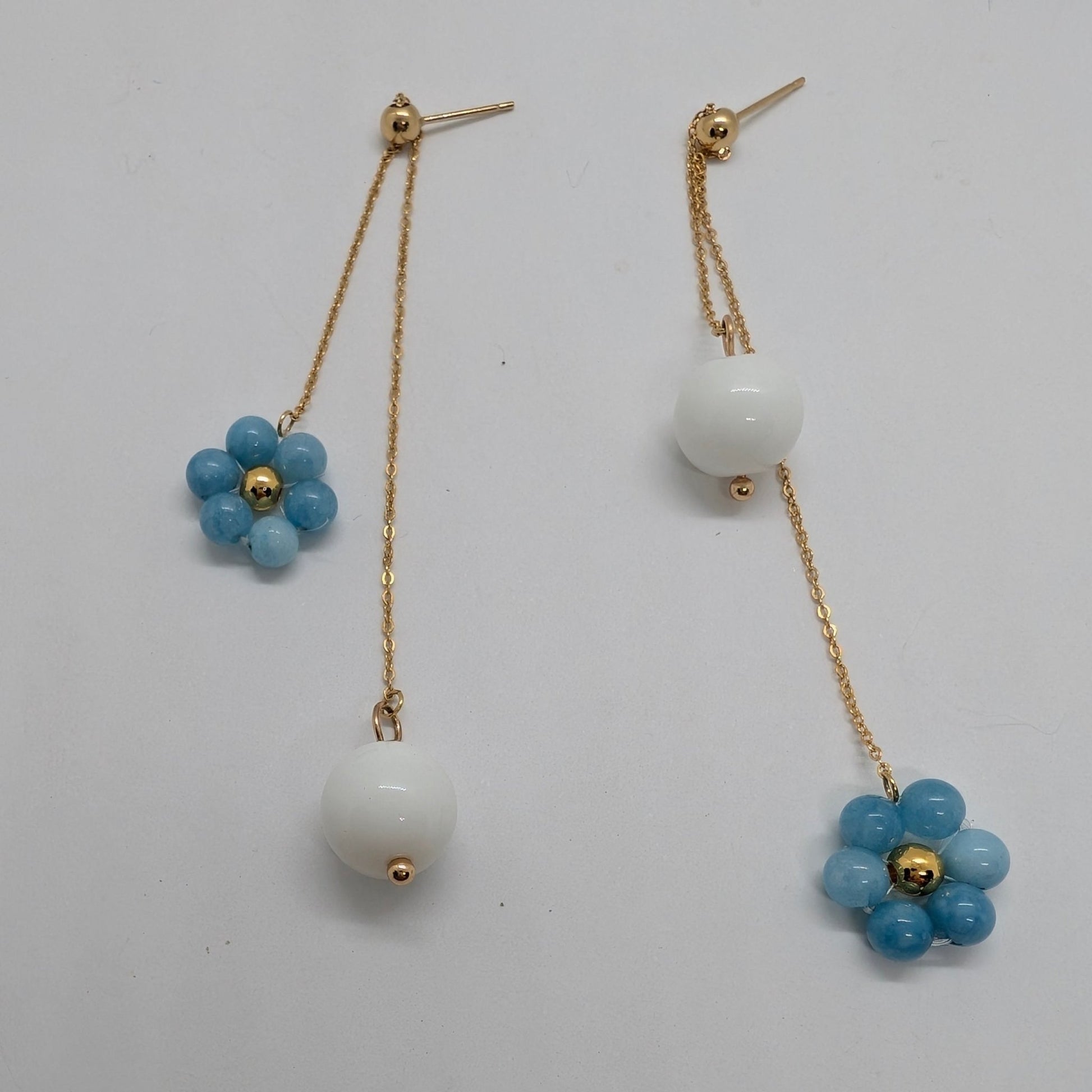 Orecchini ARMONIA - Angelte Agata Bianca in vendita su Petali e Passioni Bijoux