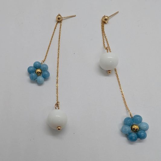 Orecchini ARMONIA - Angelte Agata Bianca in vendita su Petali e Passioni Bijoux