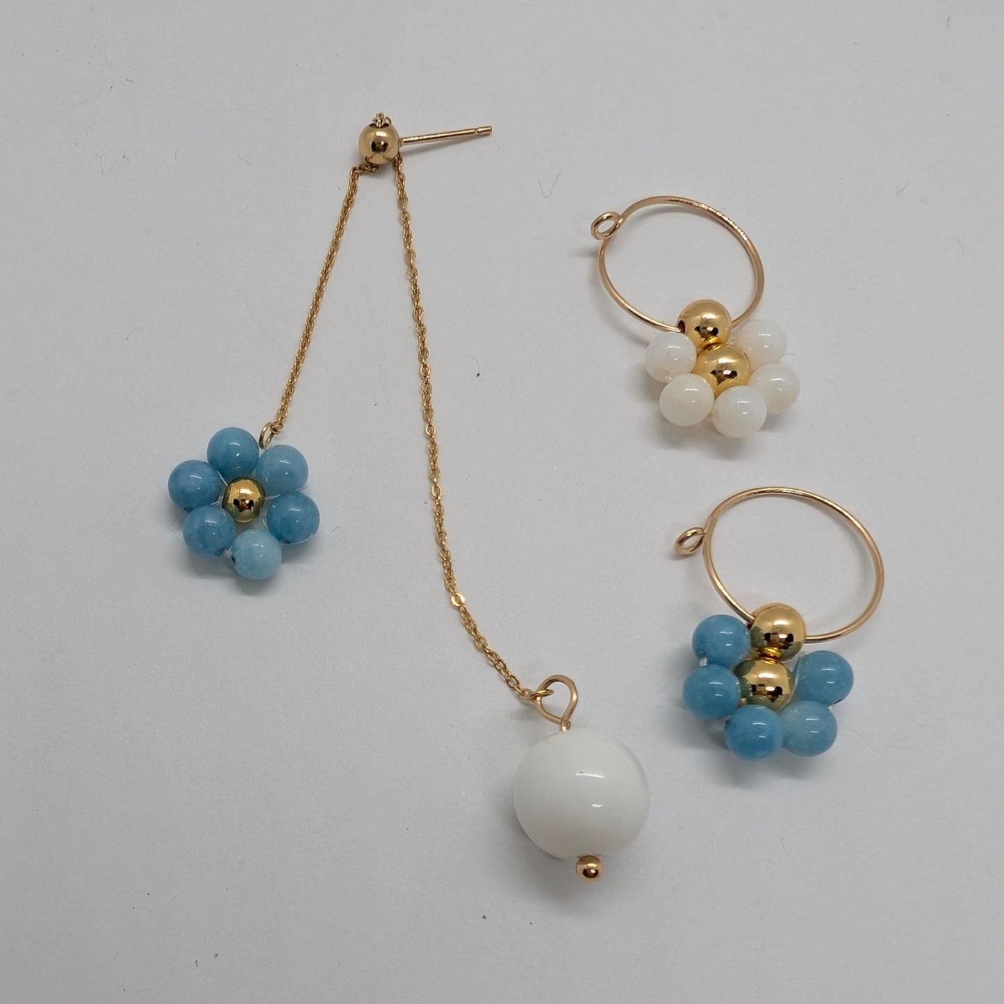 Orecchini ARMONIA - Angelte Agata Bianca in vendita su Petali e Passioni Bijoux