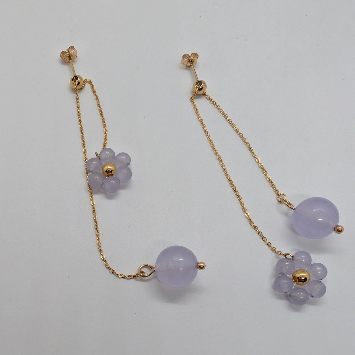 Orecchini ARMONIA - Giada Ice Lilla in vendita su Petali e Passioni Bijoux
