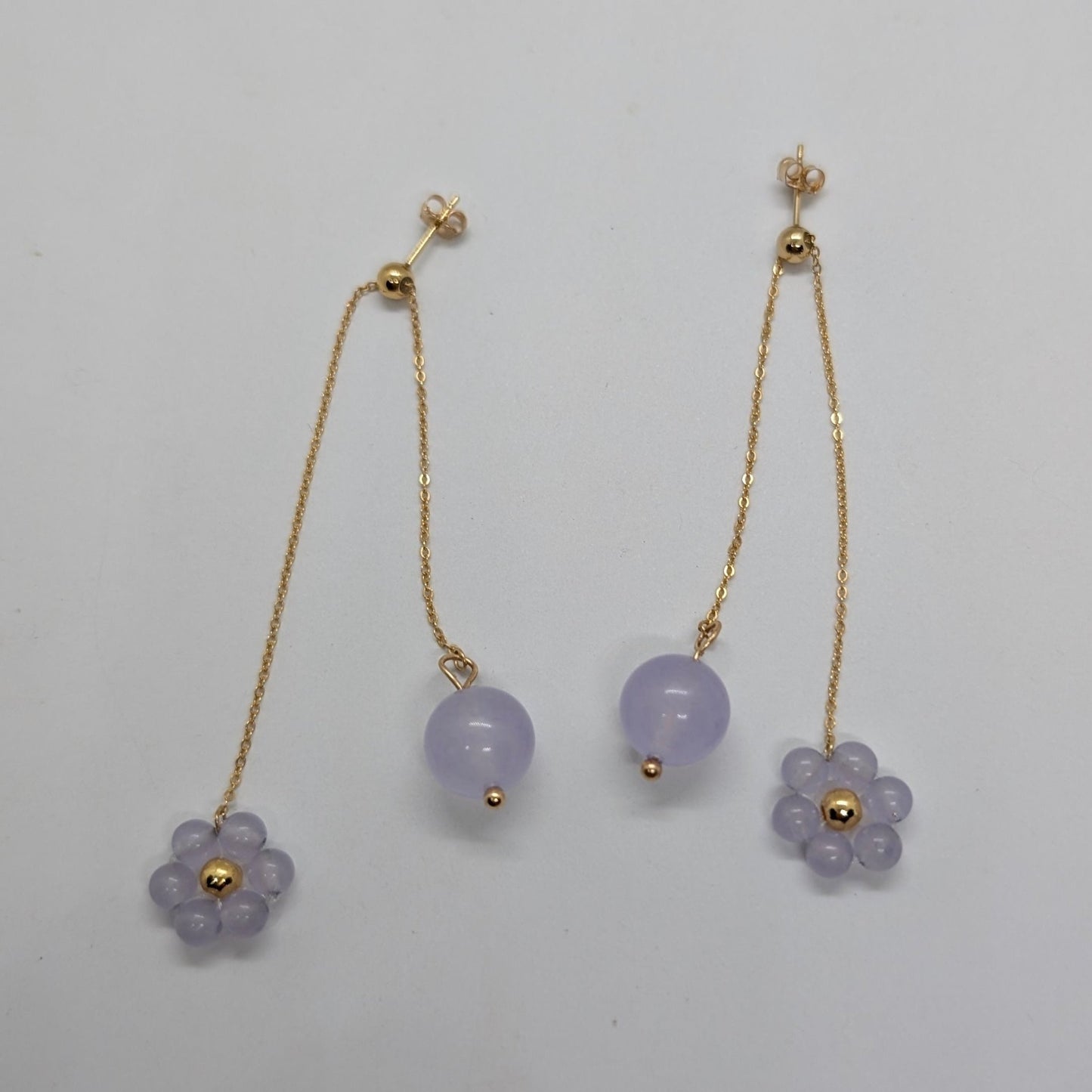 Orecchini ARMONIA - Giada Ice Lilla in vendita su Petali e Passioni Bijoux
